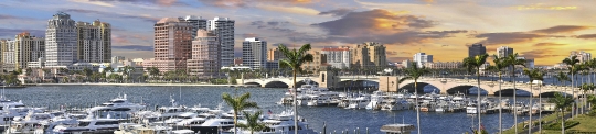 Downtown West Palm Beach panorama
